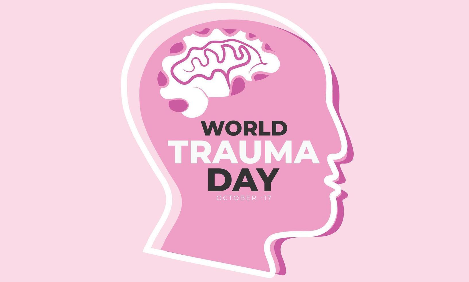 World Trauma Day. background, banner, card, poster, template. illustration. vector