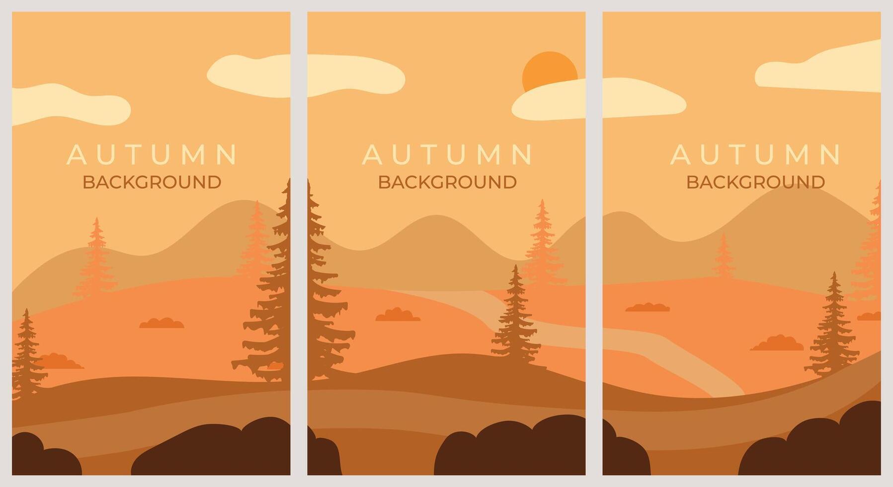 autumn background poster illustration design, suitable for web or template vector