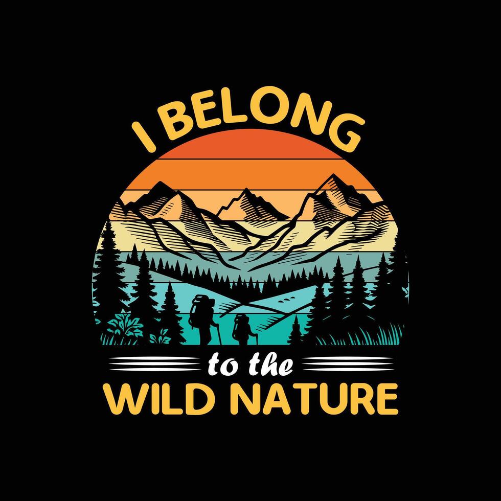 i belong to the wild nature vector