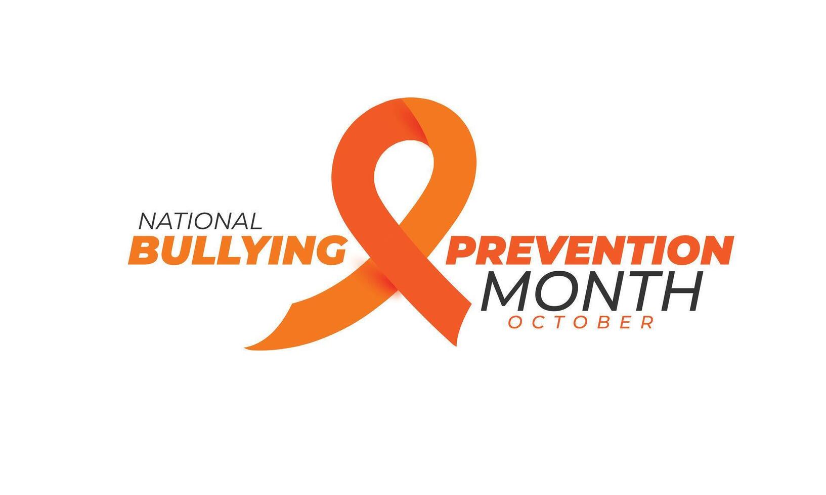 National Bullying Prevention Month. background, banner, card, poster, template. illustration. vector