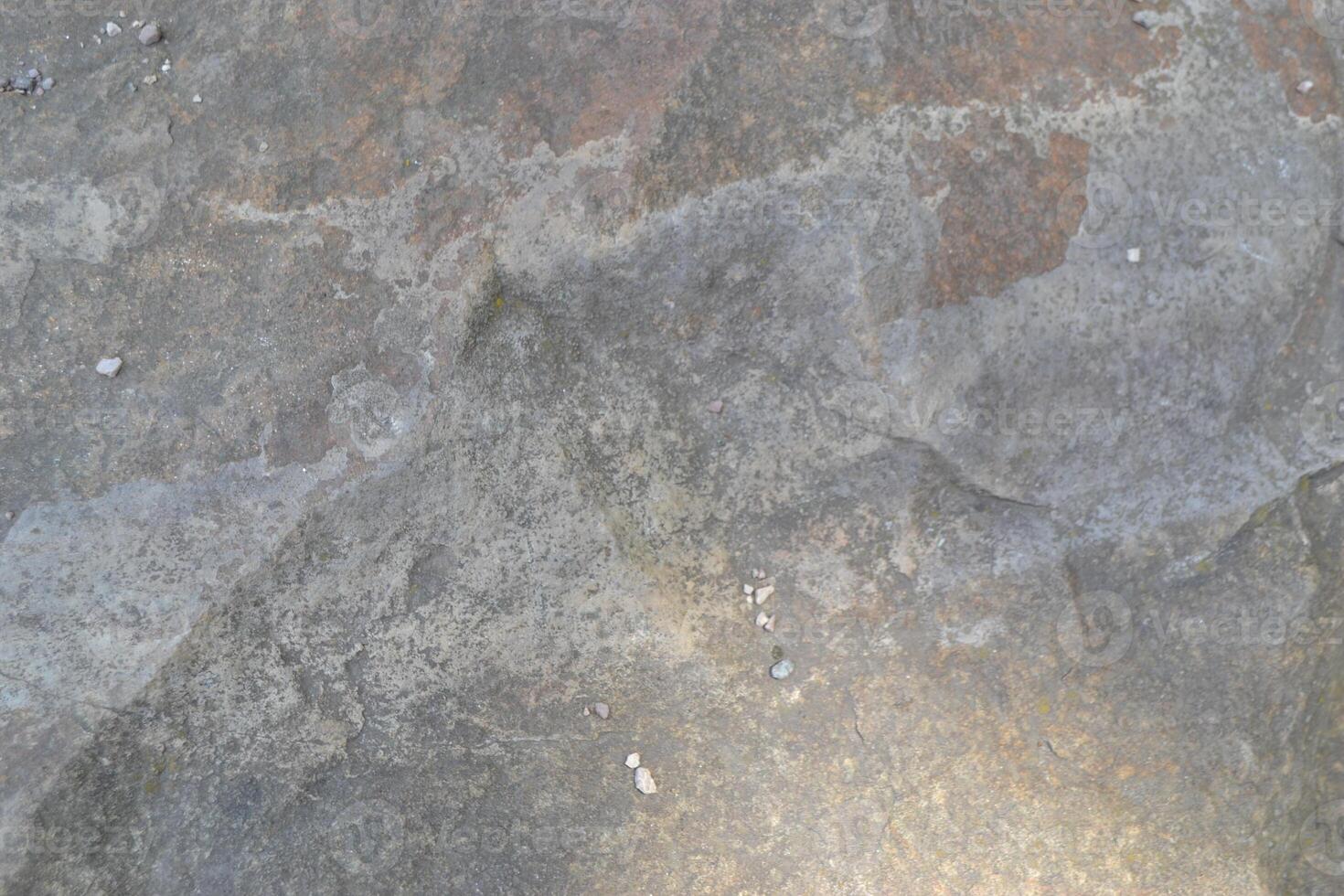 Abstract Natural Rock Stone Granite Grunge Rusty Metal Texture Design Background Natural Color Stone Material Granite Design Wallpaper. Close-up Detail of Natural Stone photo