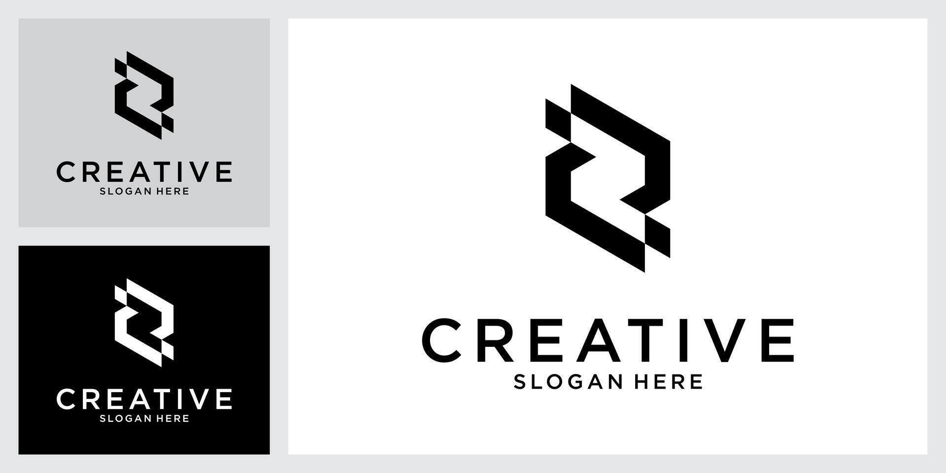 Initial letter Z logo design concept. vector