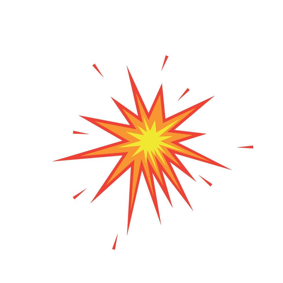 Explosion icon. Explosion impact. Bombing. vector