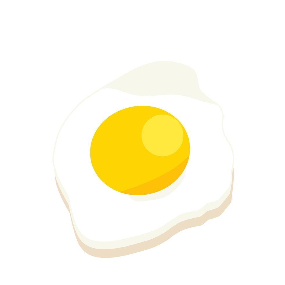 an egg is shown on a white background vector