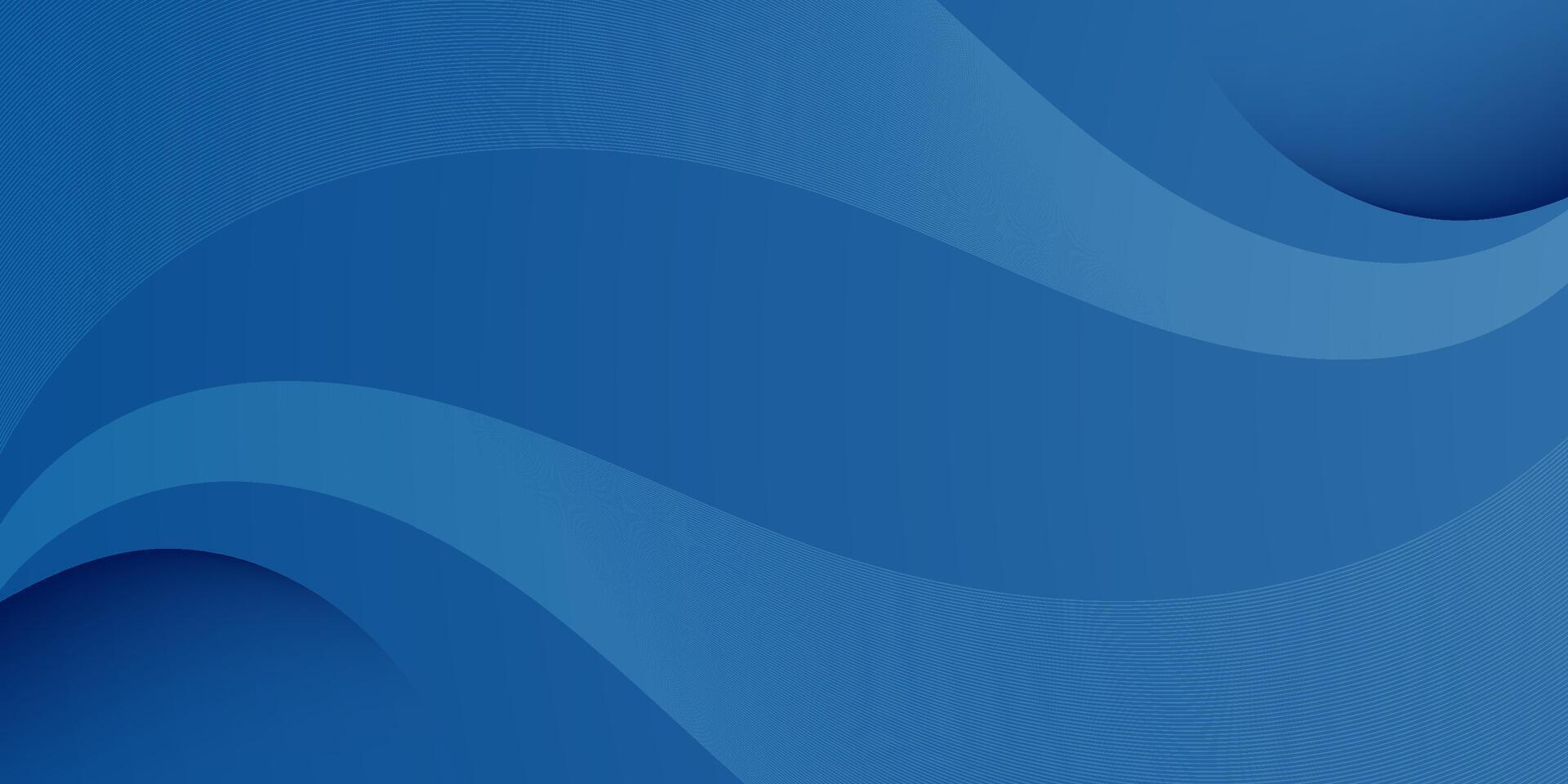 Abstract 3d dark blue wave with shadow shape background. Futuristic wave background. vector