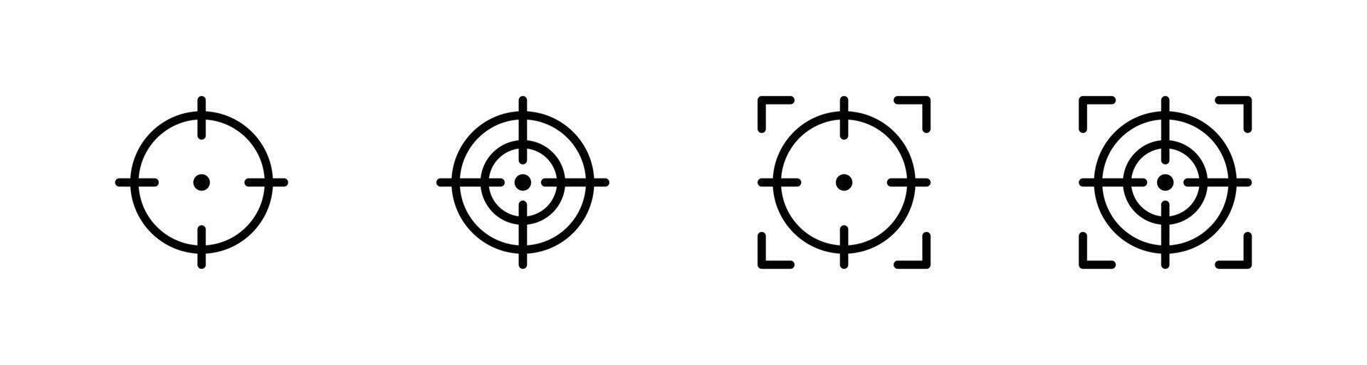 Target icon set, goal icon, Fokus target icon illustration vector