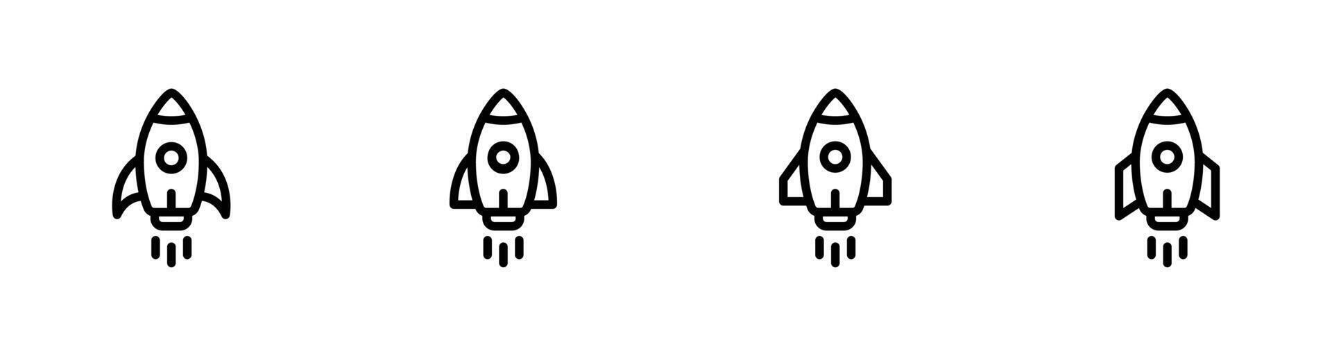 Rocket icons set, Startup icon illustration vector