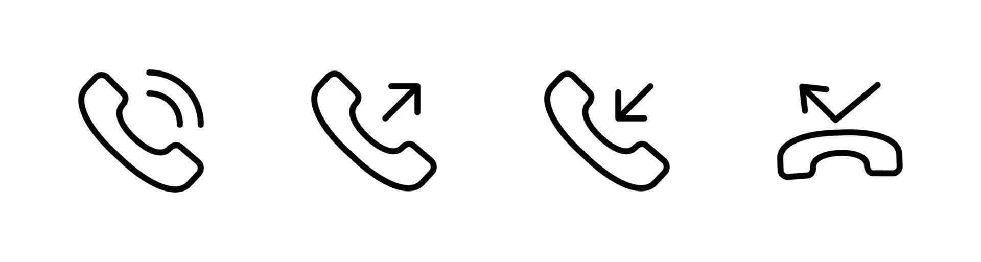 Phone icon set. Telephone icon. call icon illustration vector