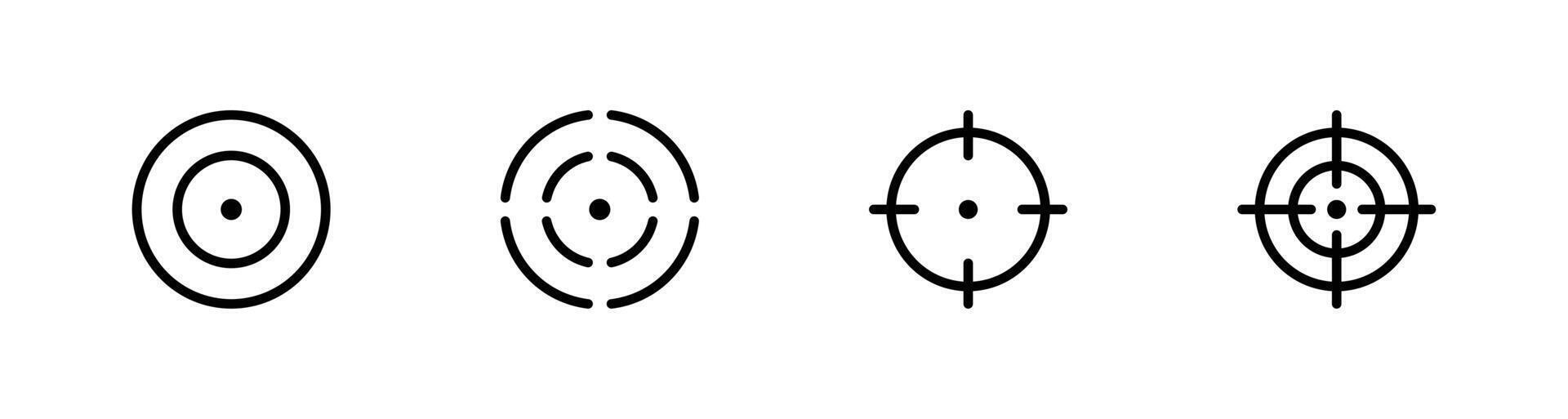 Target icon set, goal icon, Fokus target icon illustration vector