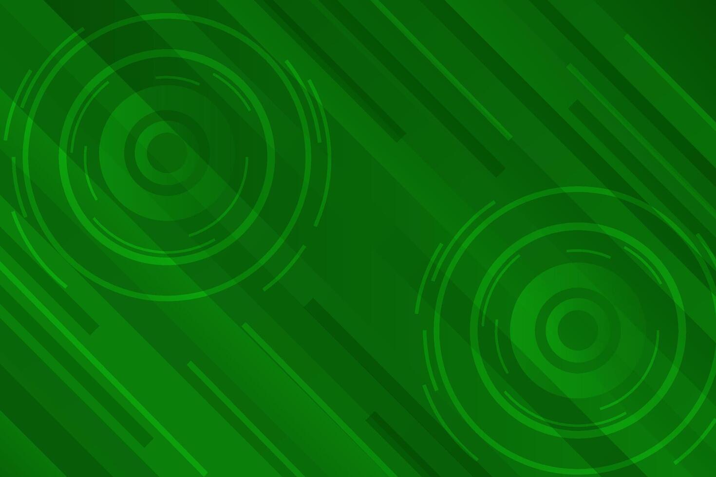 Geometric shapes green abstract background vector