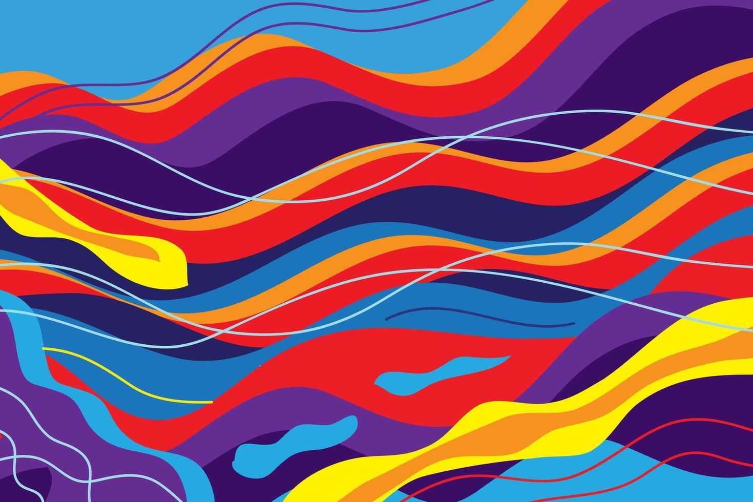 Abstract shape wave background vector