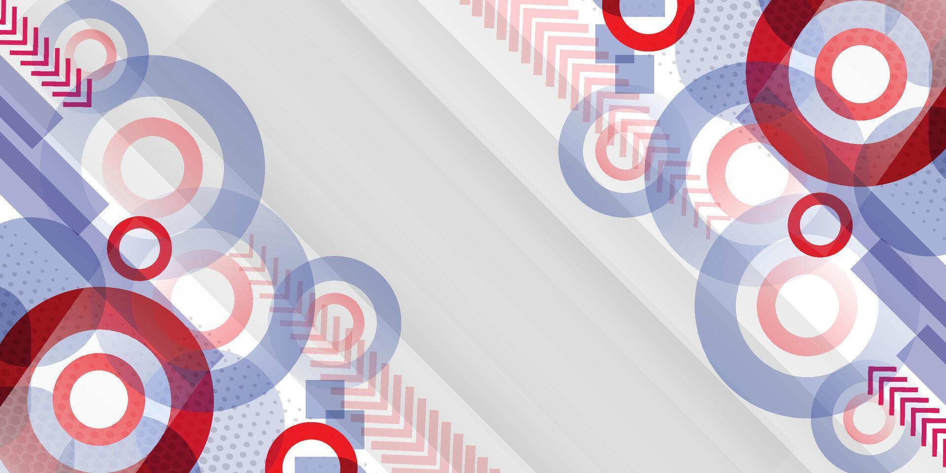 Colorful abstract circle shape geometric background vector