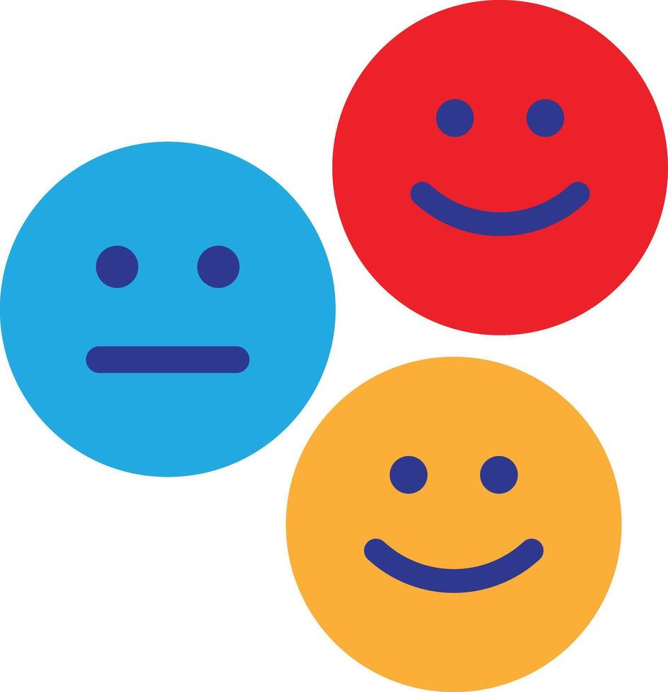 Feedback Reaction Emoticon vector