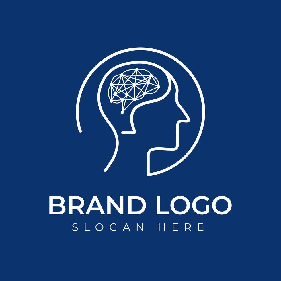 Brain neuro spine cord logo design. Neurosurgery medical neurology modern creative minimal simple logo template vector