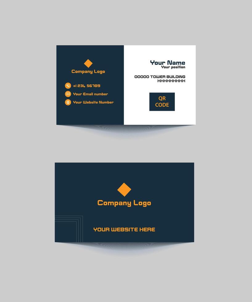 Professional Business card vector