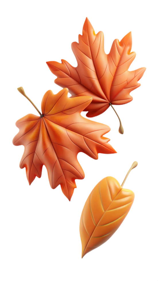 Swirling Autumn Leaf Cascade png