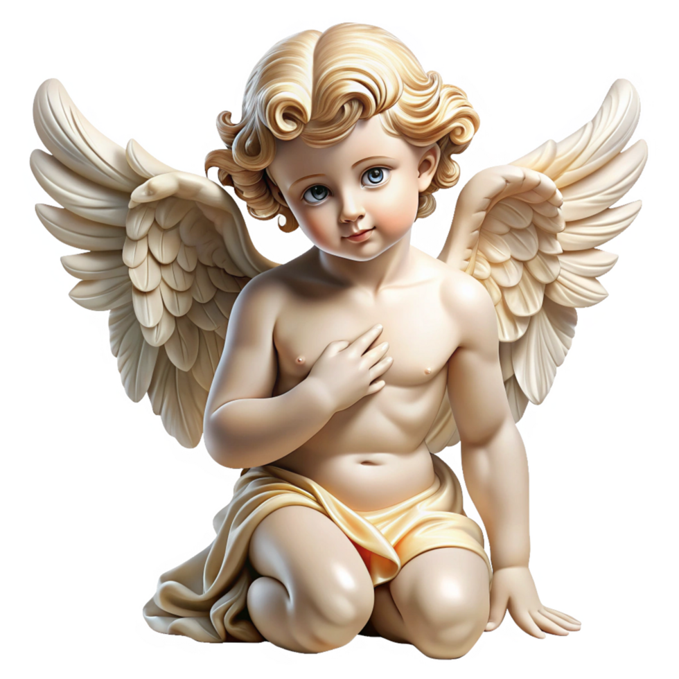 Cupid Angel with Bow and Wings png