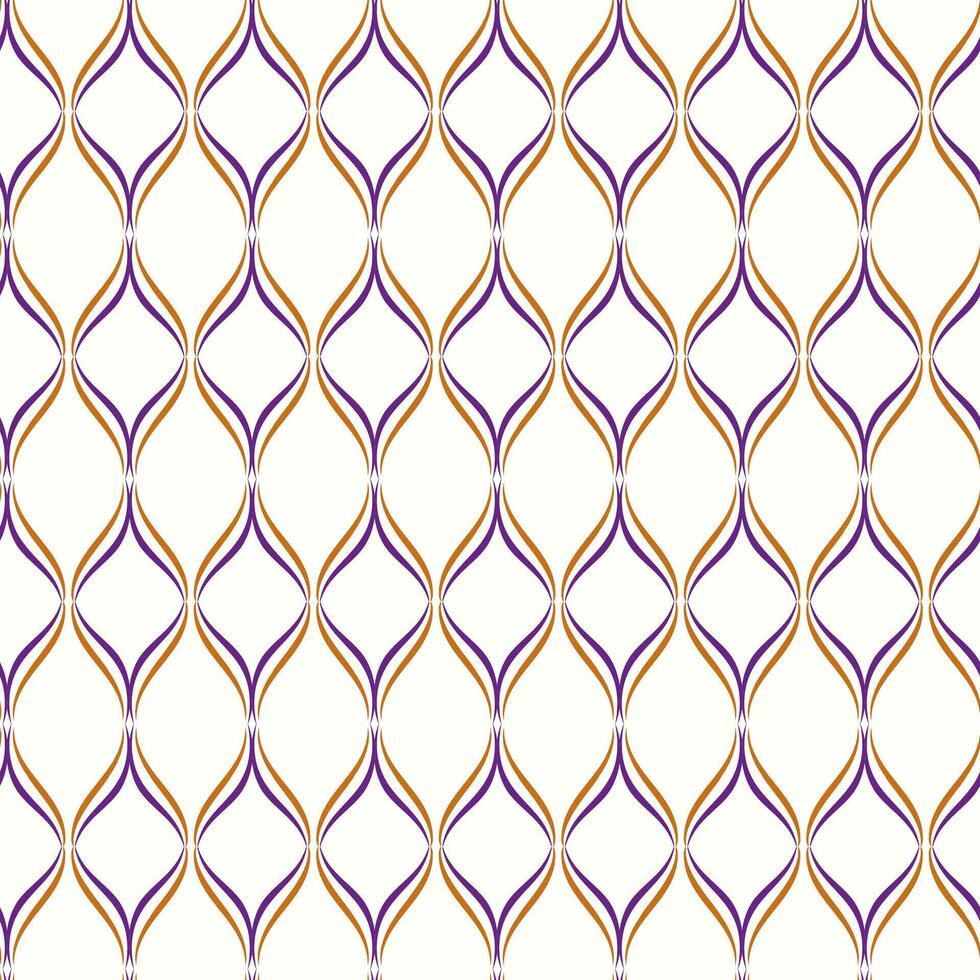 Repeating geometric symmetry grid. Simple graphic design with wavy lines. Trendy seamless pattern for fabric, textile.,wallpaper, scrapbook, cover. vector