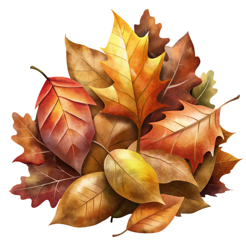 Rustic Autumn Leaf Bed png