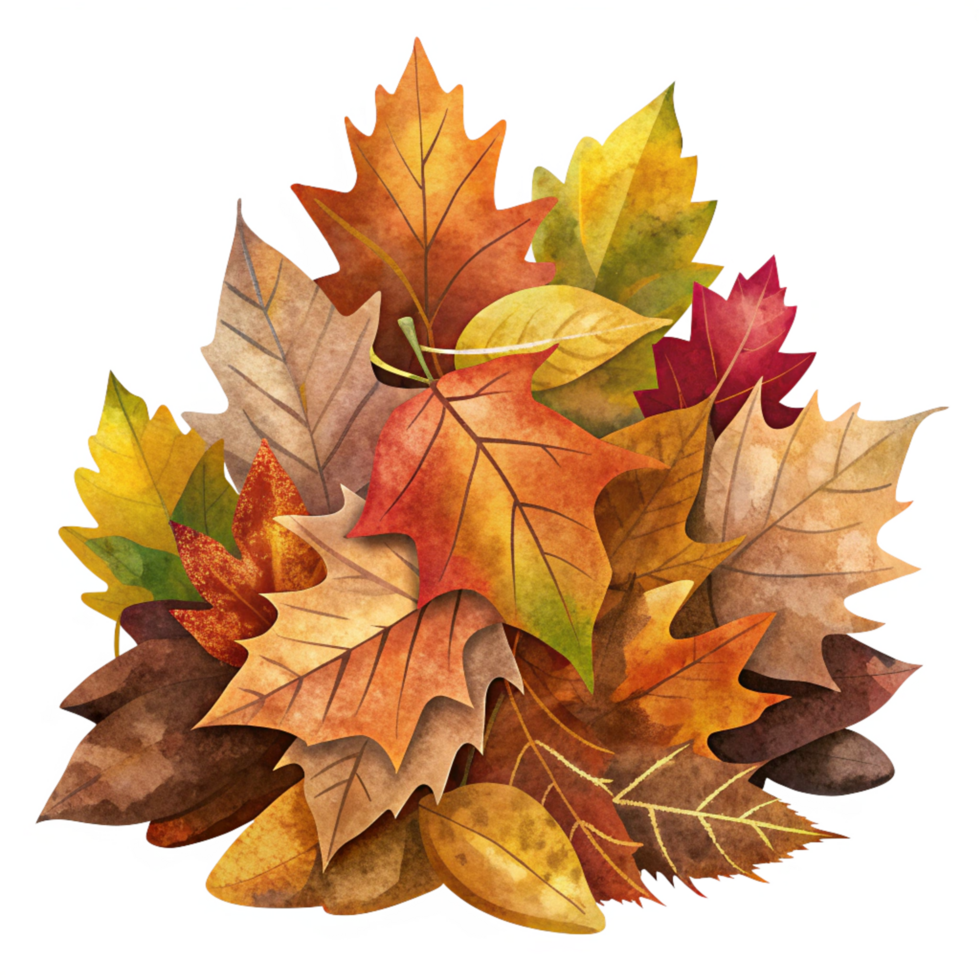 Golden Harvest Leaf Cluster png