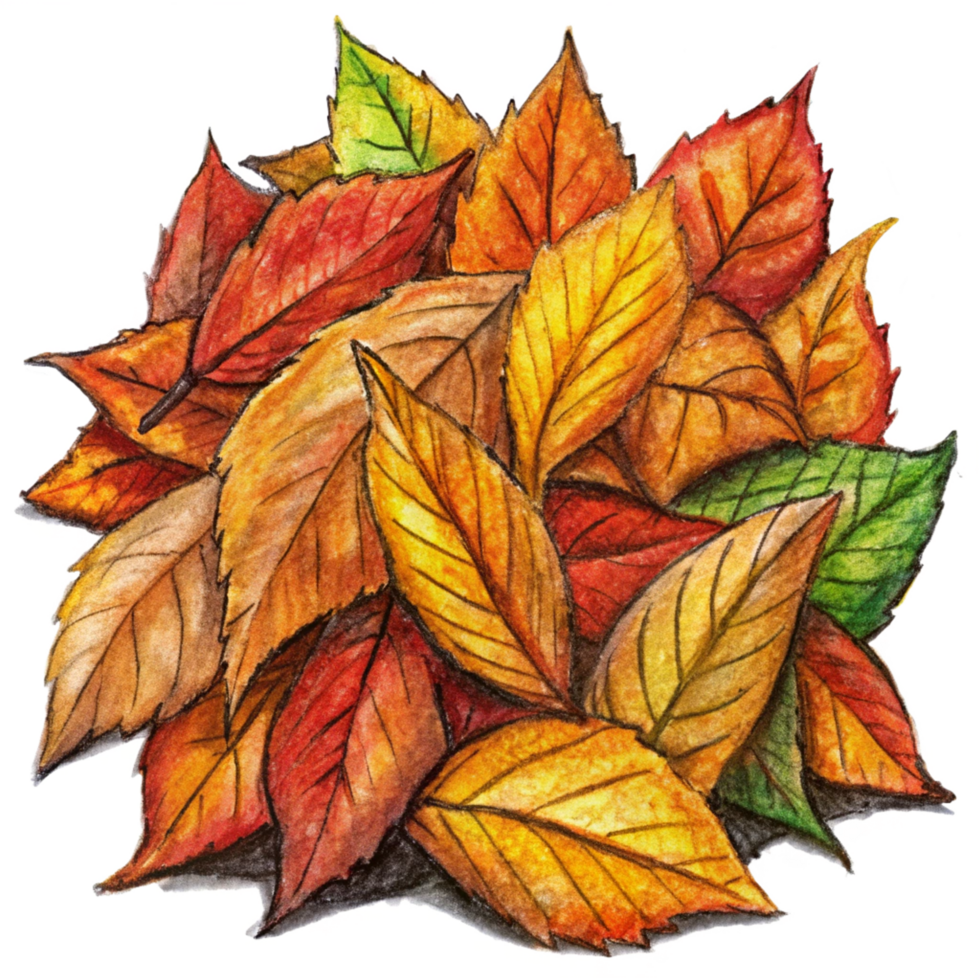 Crisp Fall Leaf Pile png