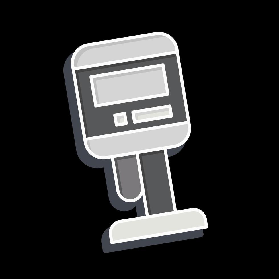 Icon Viscometer. related to Measuring symbol. glossy style. simple illustration vector