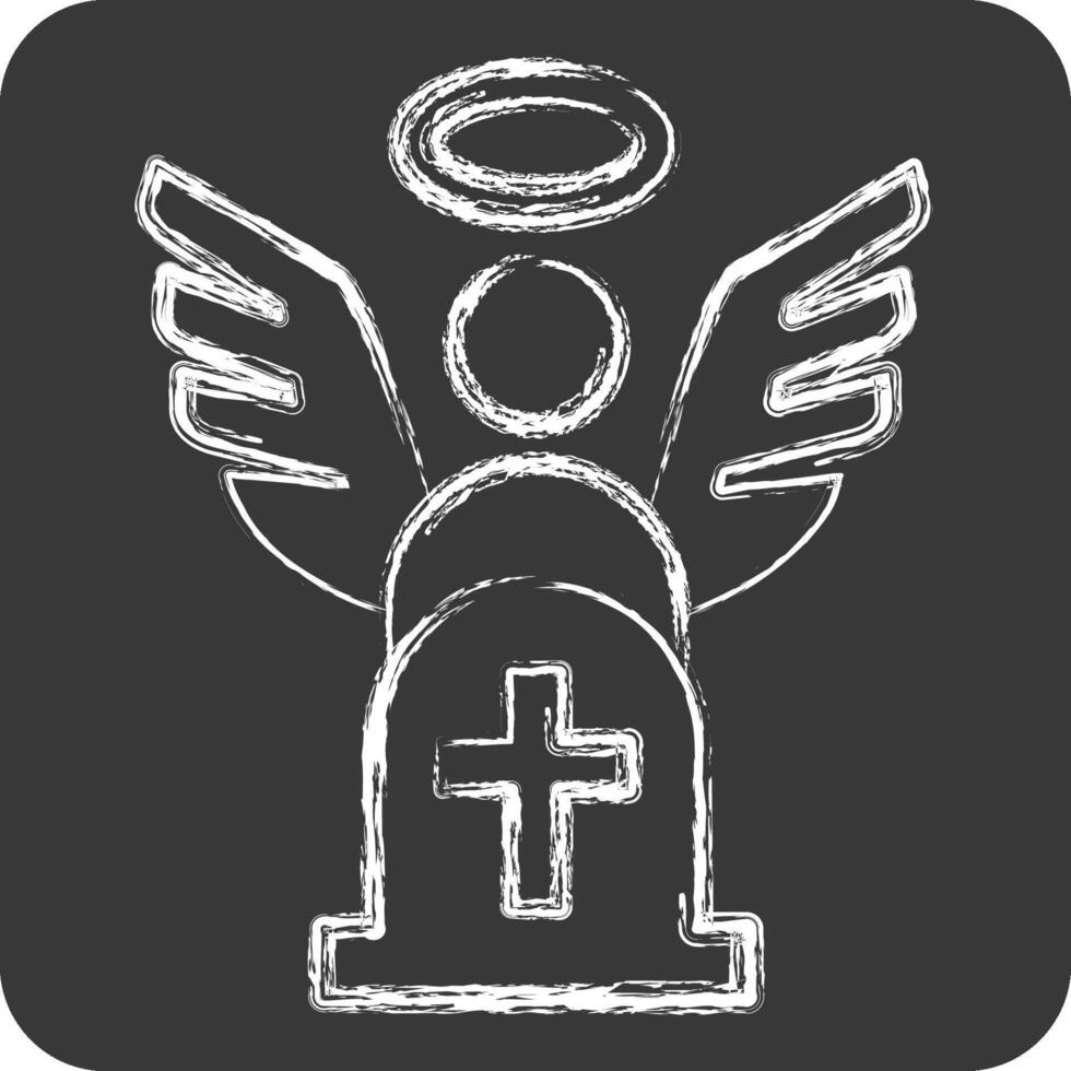 Icon Dead. related to Seath symbol. chalk Style. simple illustration vector