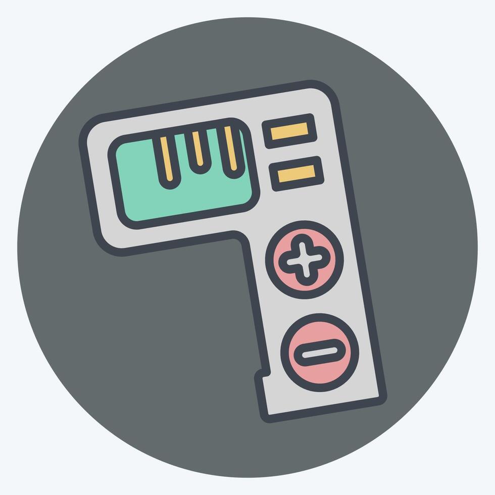 Icon Tally Counter. related to Measuring symbol. color mate style. simple illustration vector