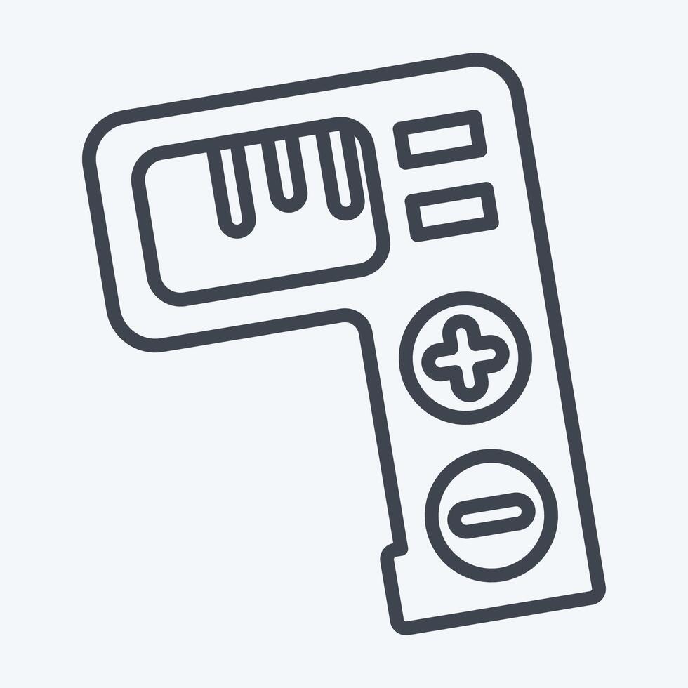 Icon Tally Counter. related to Measuring symbol. line style. simple illustration vector