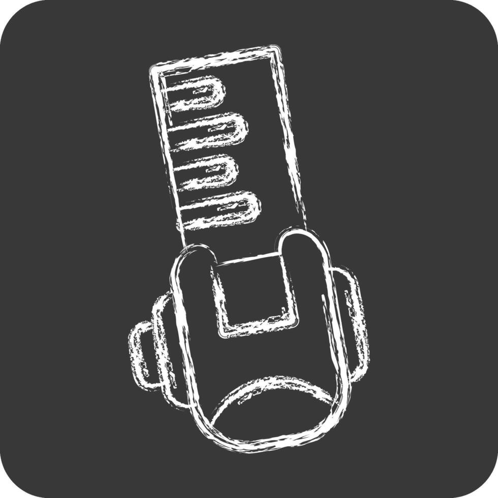 Icon Metal tape Measure. related to Measuring symbol. chalk Style. simple illustration vector