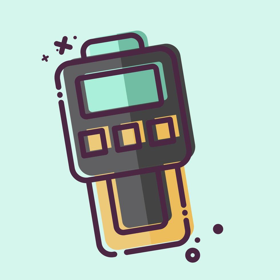 Icon Dust Meter. related to Measuring symbol. MBE style. simple illustration vector