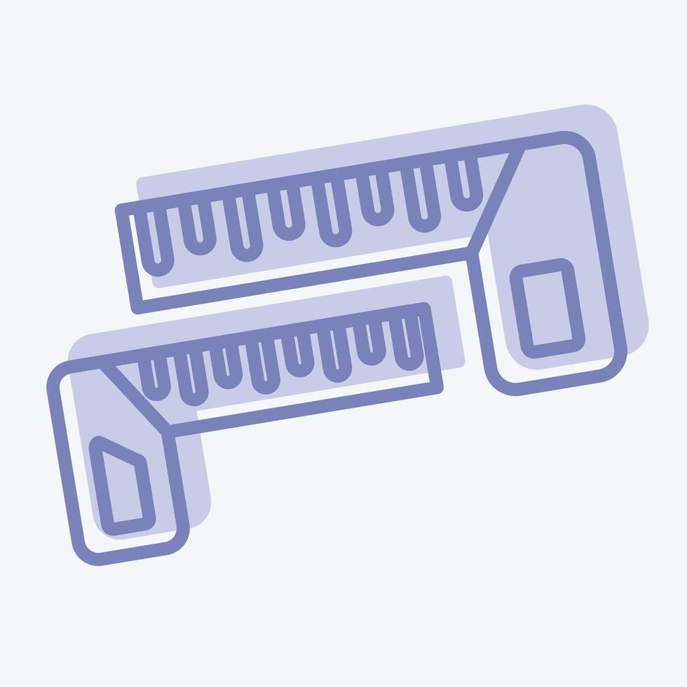 Icon Carpenters Square. related to Measuring symbol. two tone style. simple illustration vector