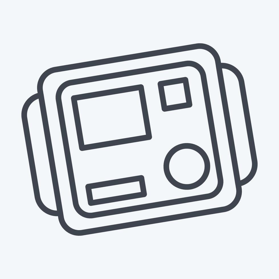 Icon Insulation Tester. related to Measuring symbol. line style. simple illustration vector
