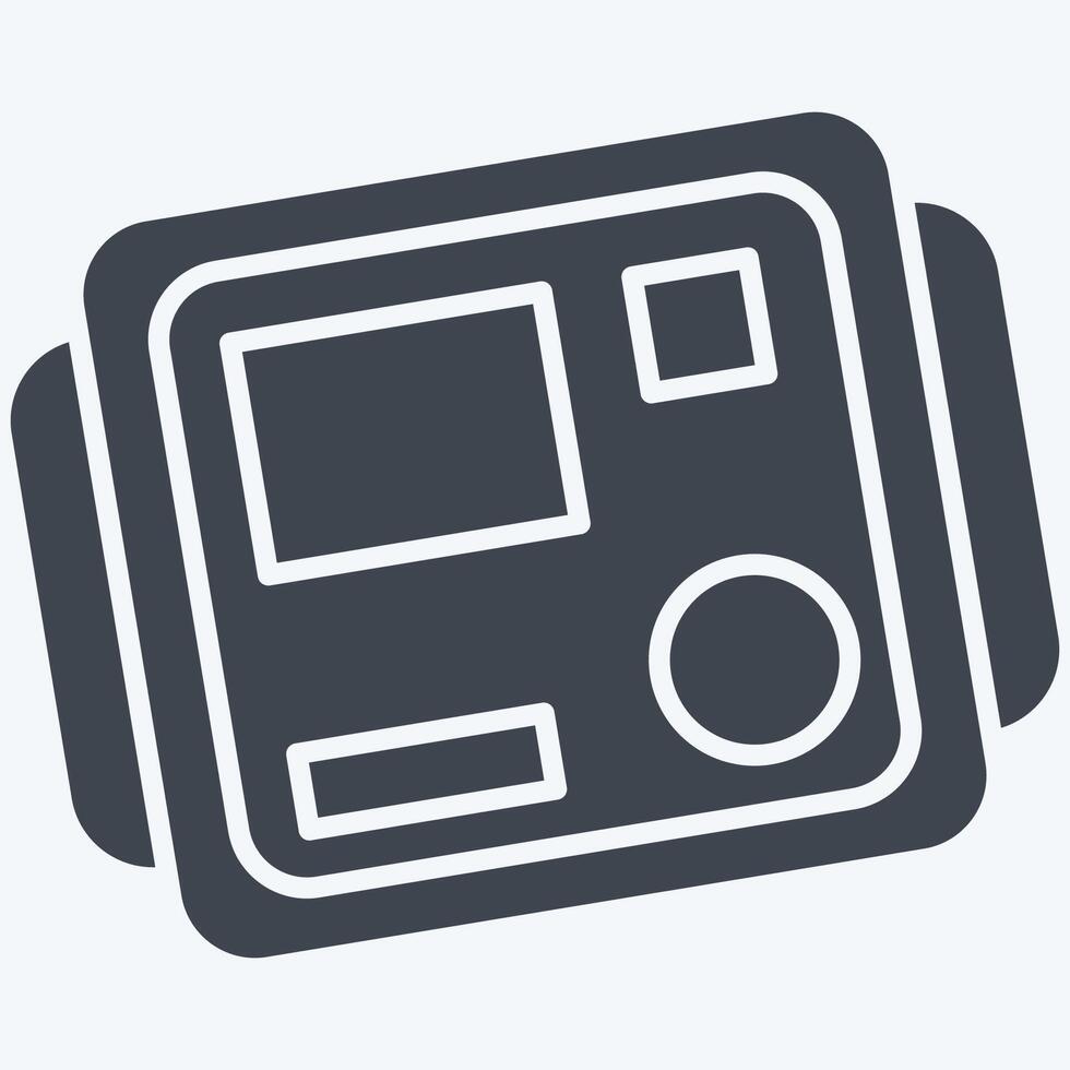 Icon Insulation Tester. related to Measuring symbol. glyph style. simple illustration vector
