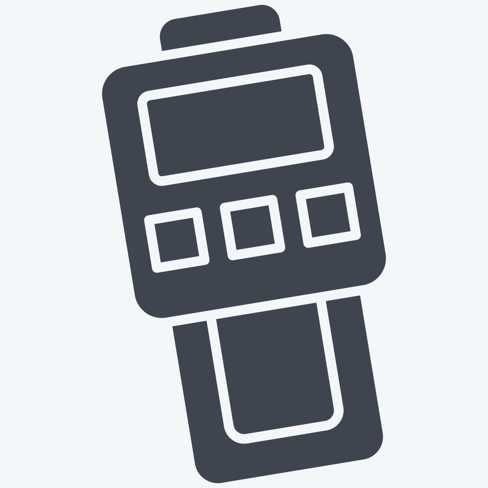 Icon Dust Meter. related to Measuring symbol. glyph style. simple illustration vector