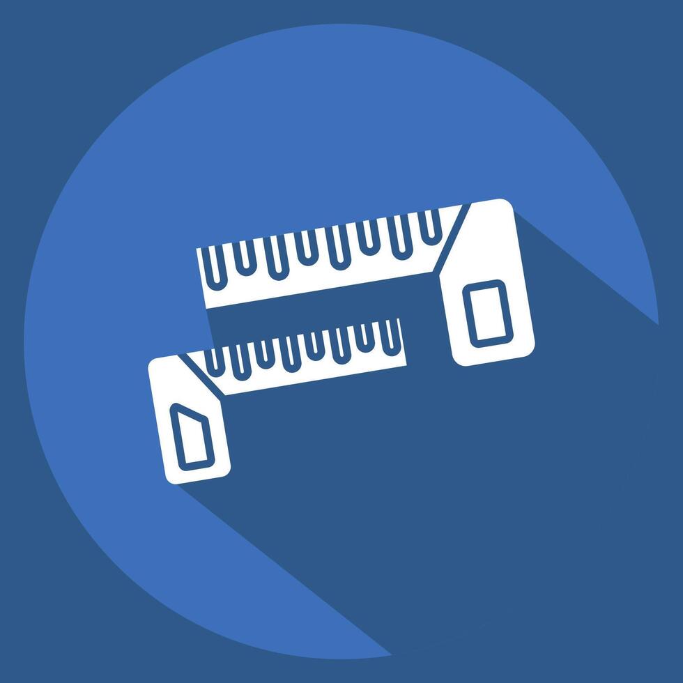 Icon Carpenters Square. related to Measuring symbol. long shadow style. simple illustration vector