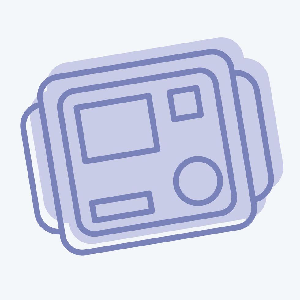 Icon Insulation Tester. related to Measuring symbol. two tone style. simple illustration vector
