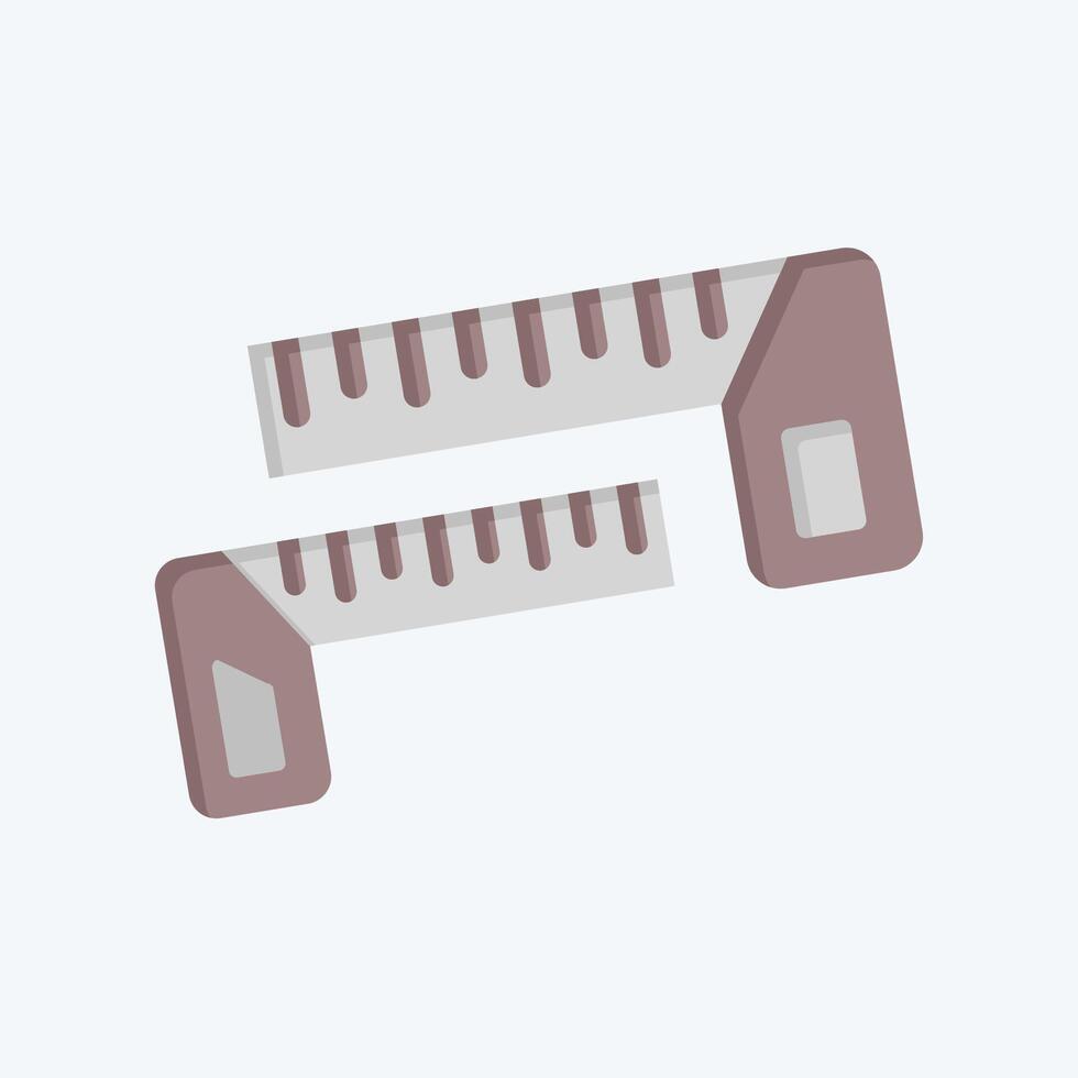 Icon Carpenters Square. related to Measuring symbol. flat style. simple illustration vector