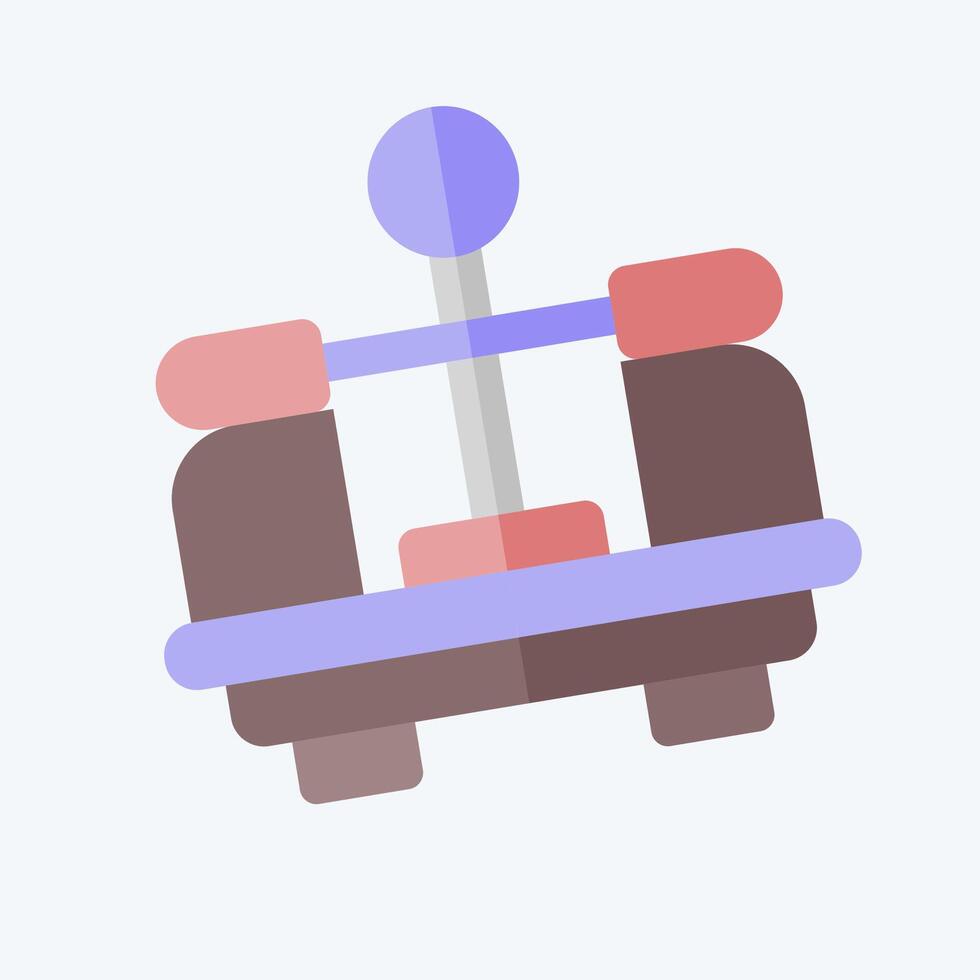 Icon Bench Center. related to Measuring symbol. flat style. simple illustration vector