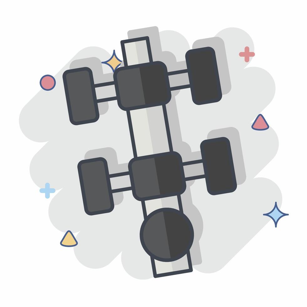 Icon Level Gauge. related to Measuring symbol. comic style. simple illustration vector