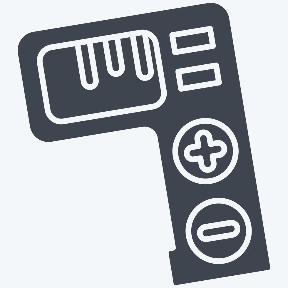 Icon Tally Counter. related to Measuring symbol. glyph style. simple illustration vector