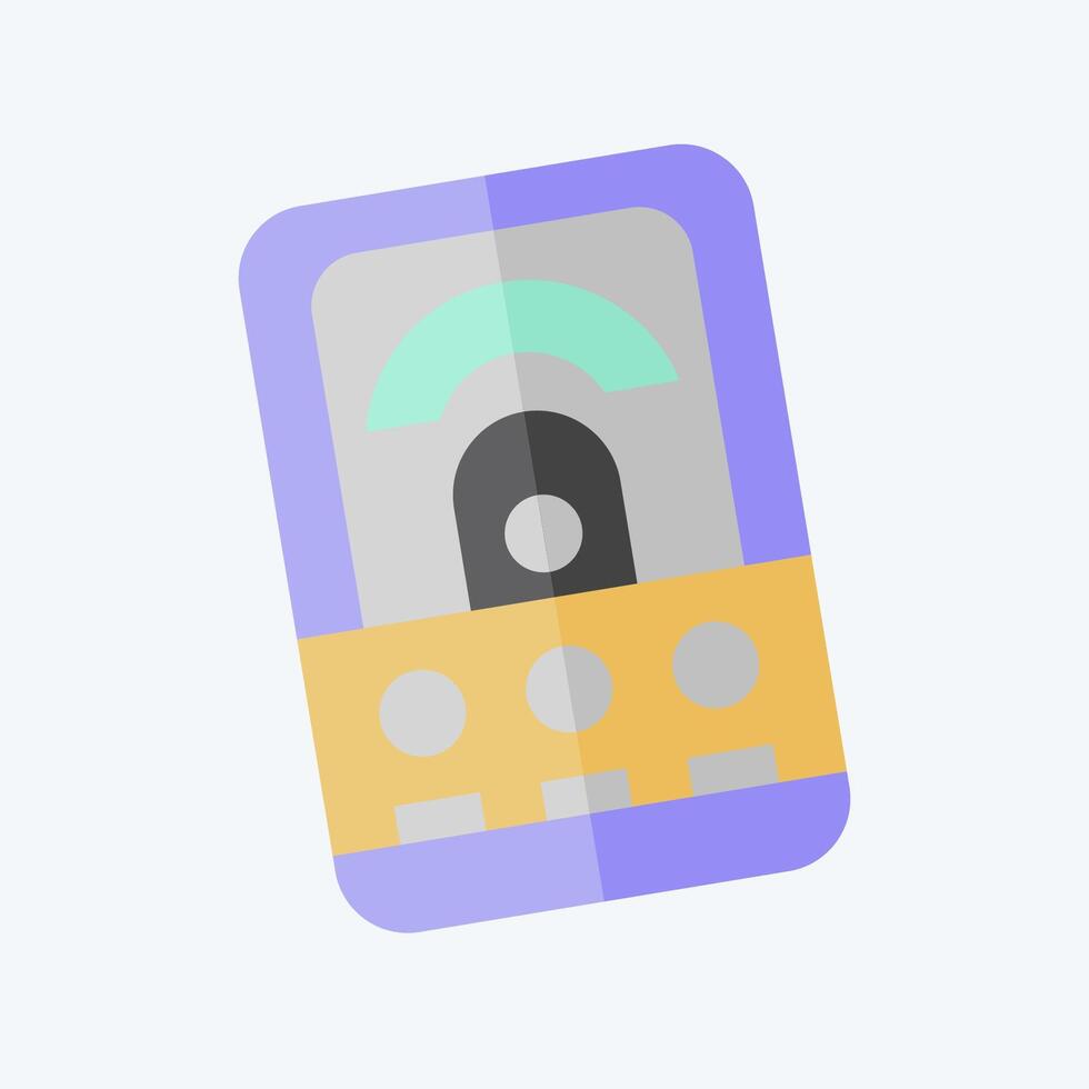 Icon Volt Meter. related to Measuring symbol. flat style. simple illustration vector