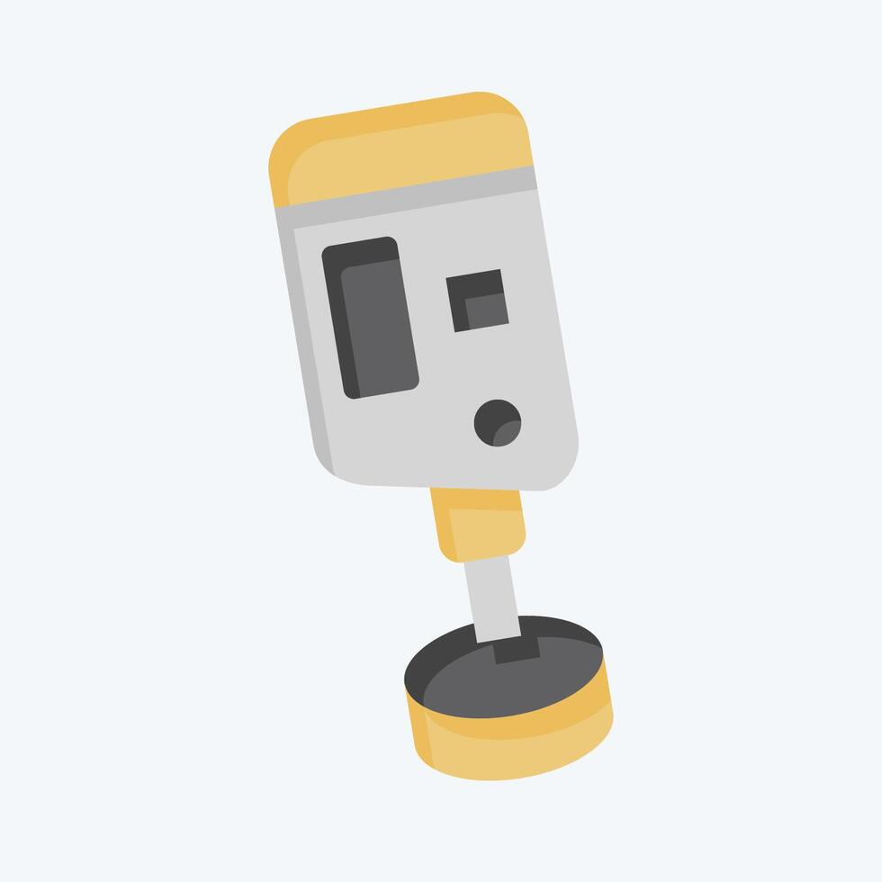 Icon Hardness Tester. related to Measuring symbol. flat style. simple illustration vector