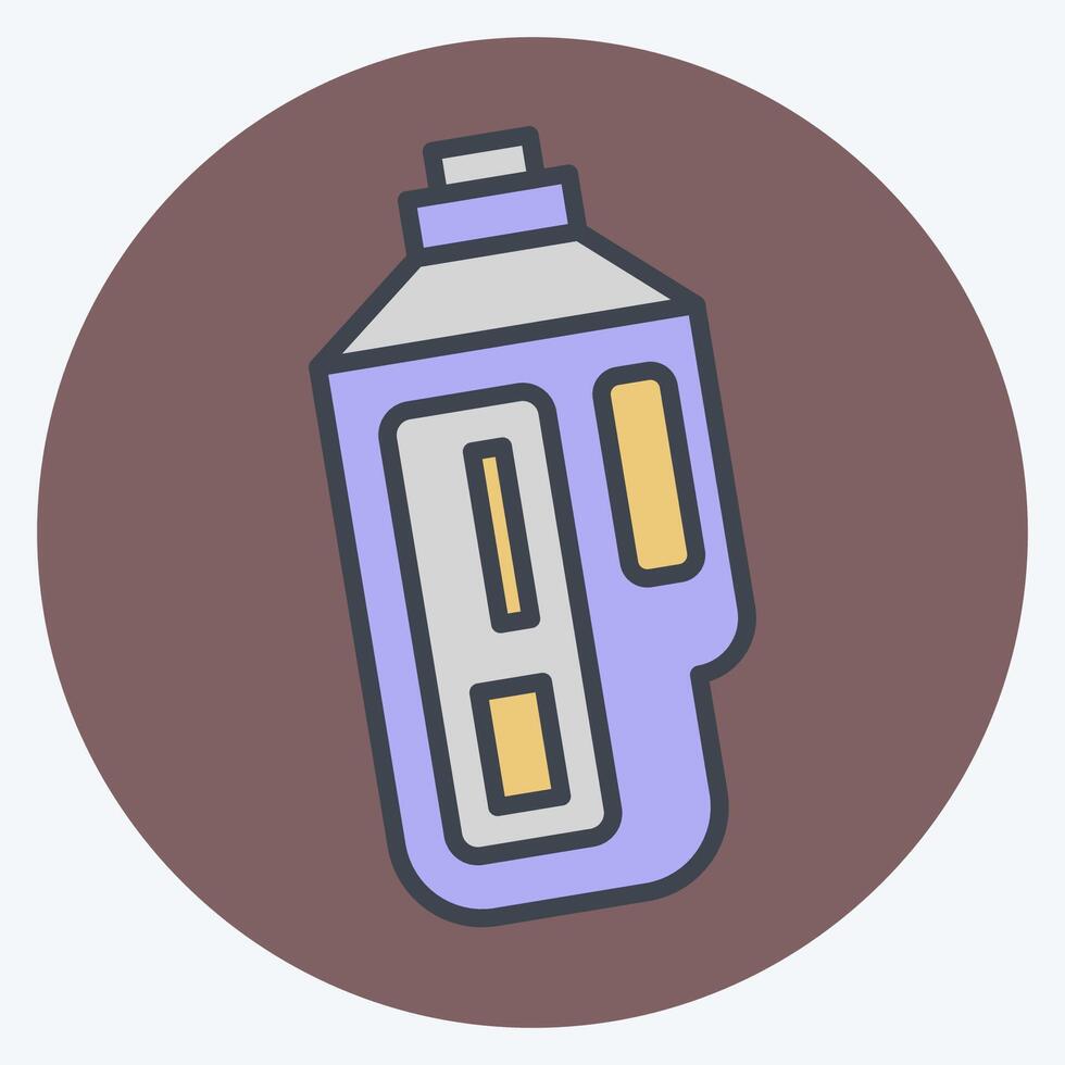 Icon Vibrometer. related to Measuring symbol. color mate style. simple illustration vector