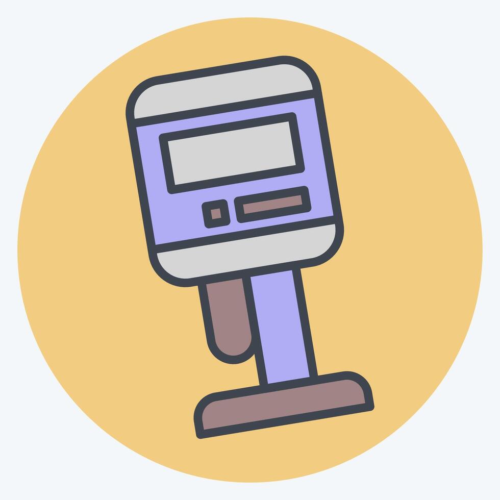 Icon Viscometer. related to Measuring symbol. color mate style. simple illustration vector