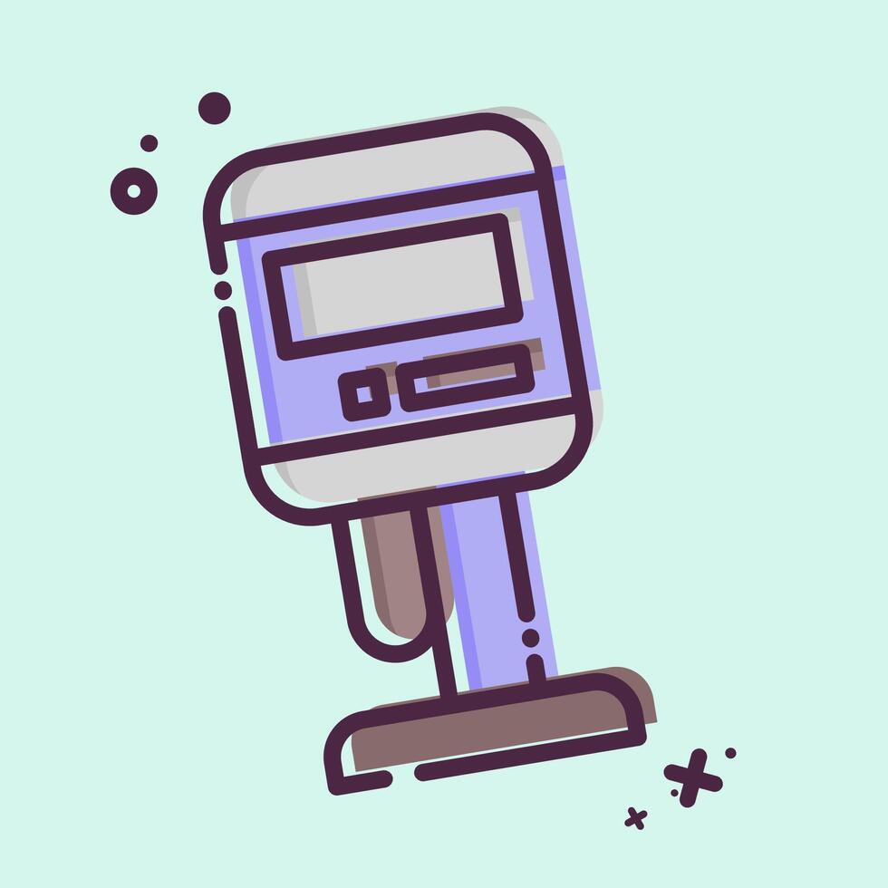 Icon Viscometer. related to Measuring symbol. MBE style. simple illustration vector