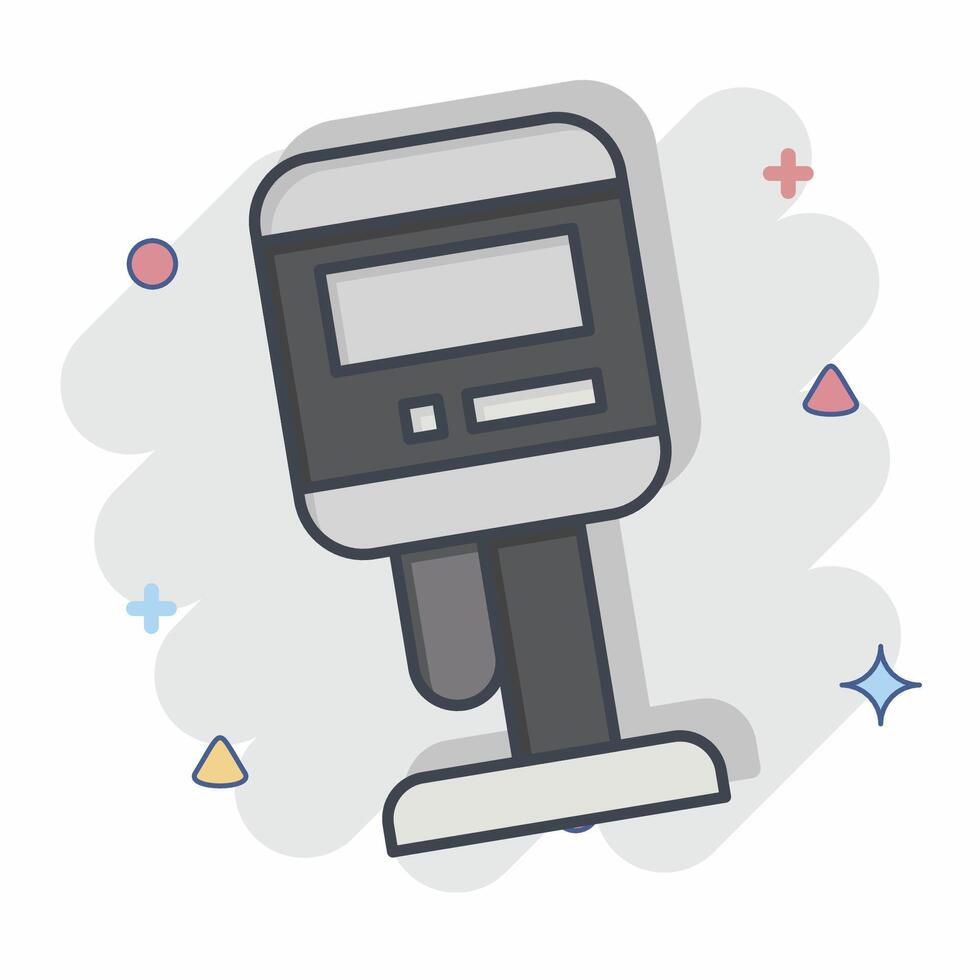 Icon Viscometer. related to Measuring symbol. comic style. simple illustration vector