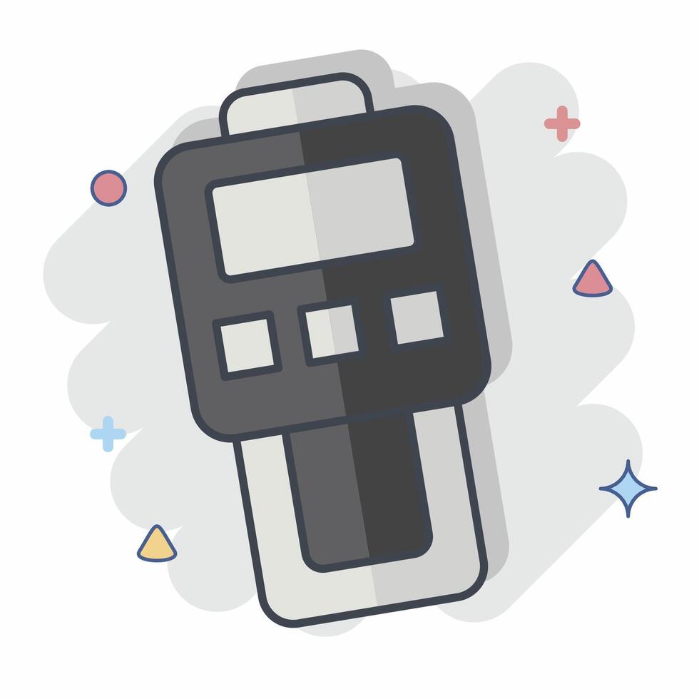 Icon Dust Meter. related to Measuring symbol. comic style. simple illustration vector