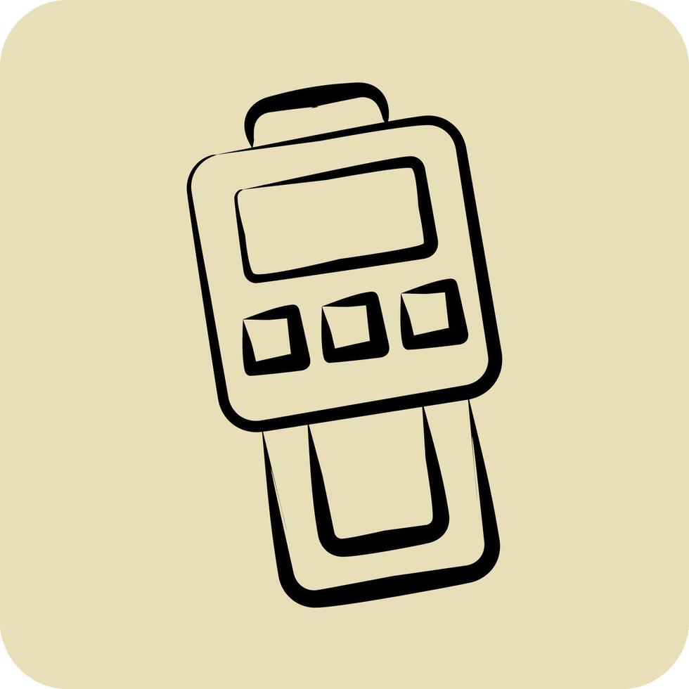 Icon Dust Meter. related to Measuring symbol. hand drawn style. simple illustration vector