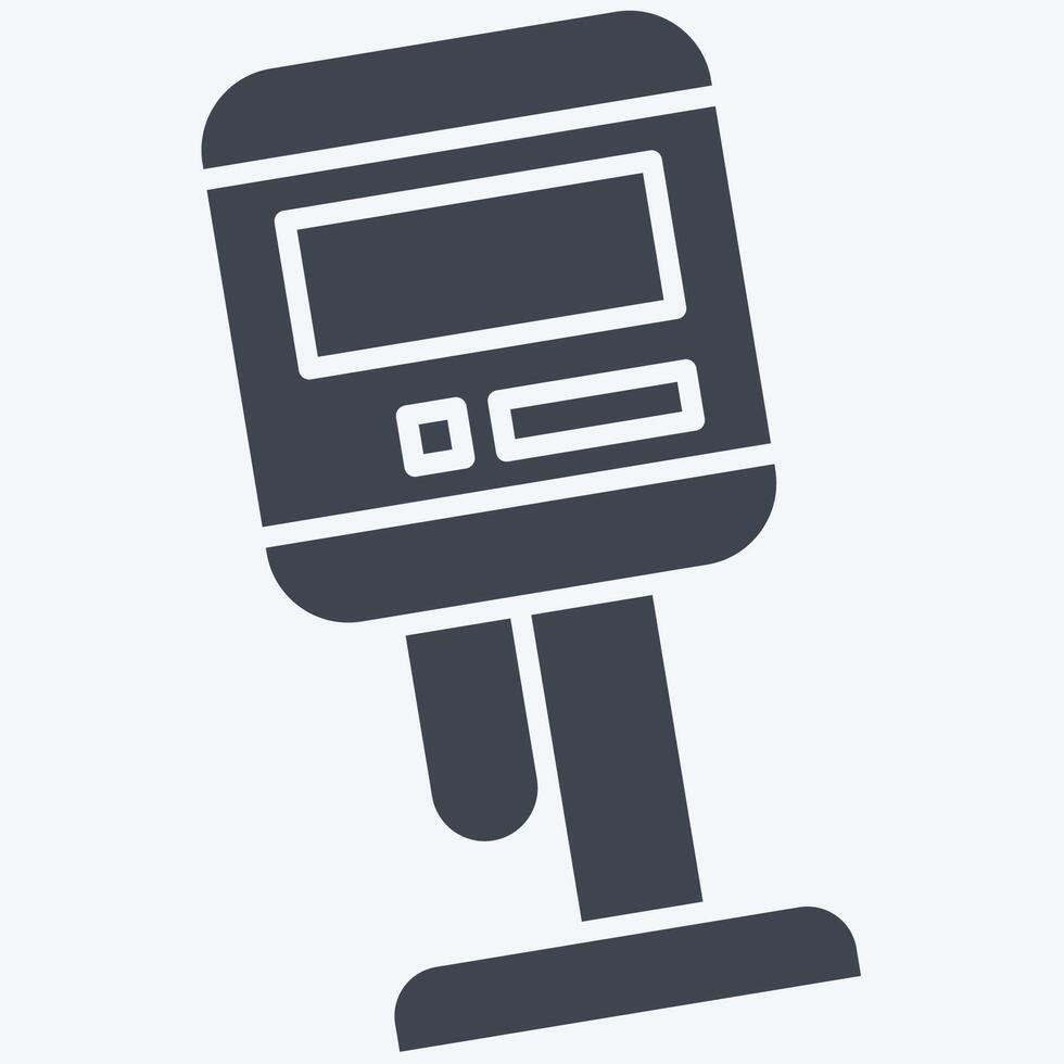 Icon Viscometer. related to Measuring symbol. glyph style. simple illustration vector